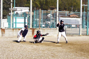 白崎さんのバッティング